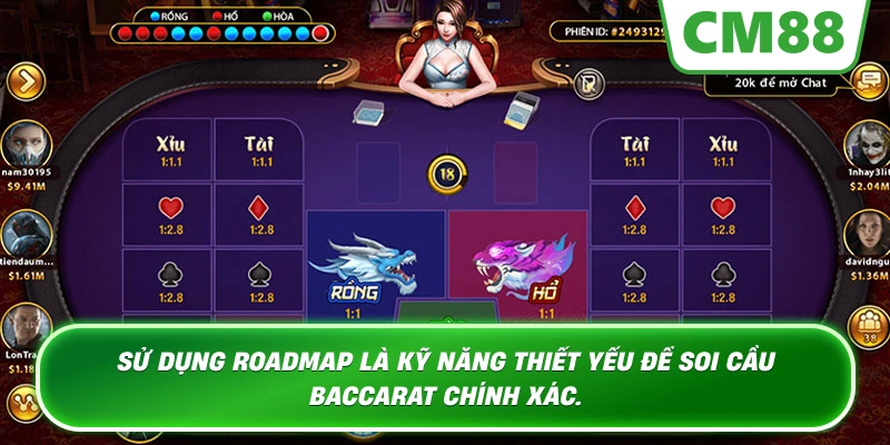 Sảnh Rồng Hổ CM88 được thiết kế sang trọng, mang lại cảm giác chân thực như tại các sòng bài Macau.